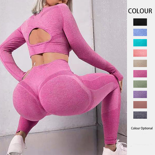 2pcs-sports-suits-long-sleeve-hollow-design-tops-and-butt-lifting-high-waist-seamless-fitness-leggings-sports-gym-sportswear-outfits-clothing