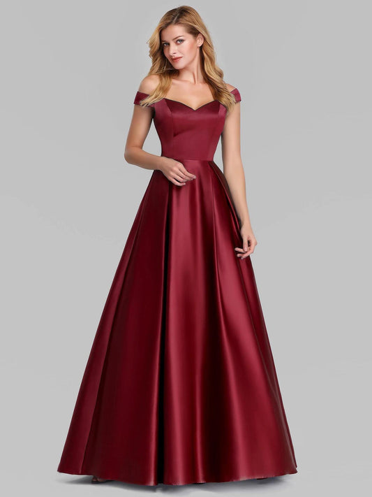 v-neck-solid-color-long-vintage-gown-dress