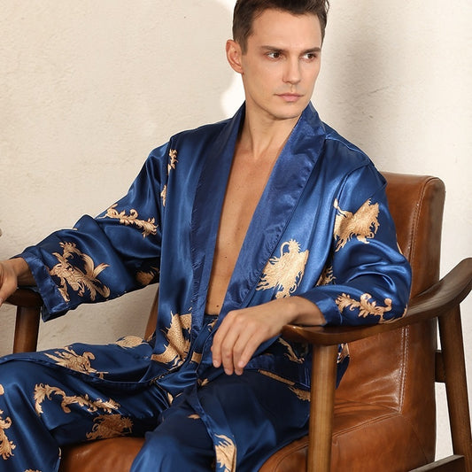 luxury-silk-robe-pants-pajama-set-two-piece-imitate-silk-long-sleeved-pajamas-large-size-bathrobes-robe-sets-for-men-clothing