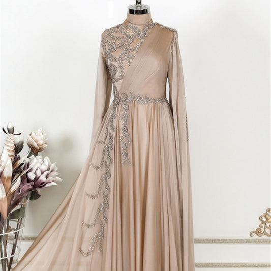 champagne-muslim-evening-dress-formal-party
