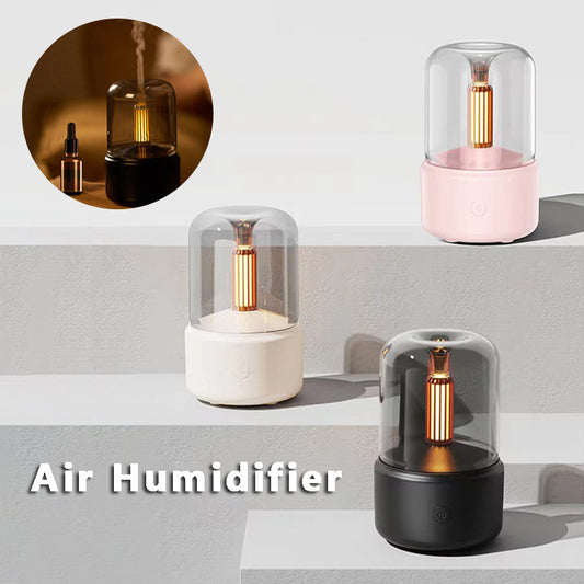 atmosphere-light-humidifier-candlelight-aroma-diffuser-portable-120ml-electric-usb-air-humidifier-cool-mist-maker-fogger-8-12-hours-with-led-night-light