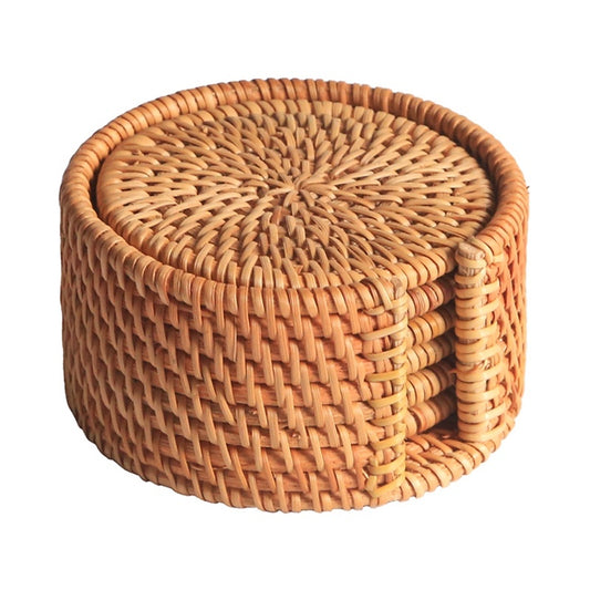autumn-rattan-woven-square-coaster-set-potholder-pot-mat-purple-sand-pot-holder