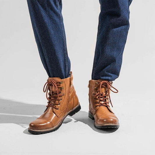 mens-double-zipper-heavy-machine-leather-boots