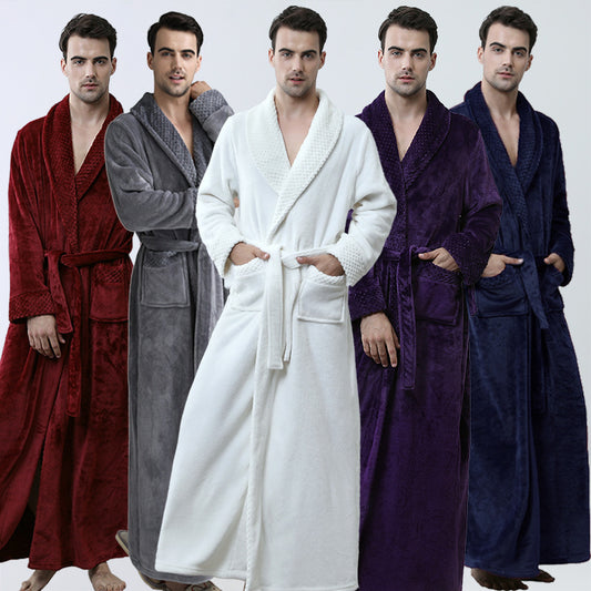 mens-winter-coral-fleece-nightgown-homewear-thickened-pajamas