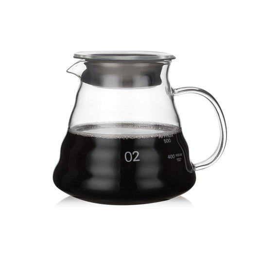 High temperature resistant glass coffee pot