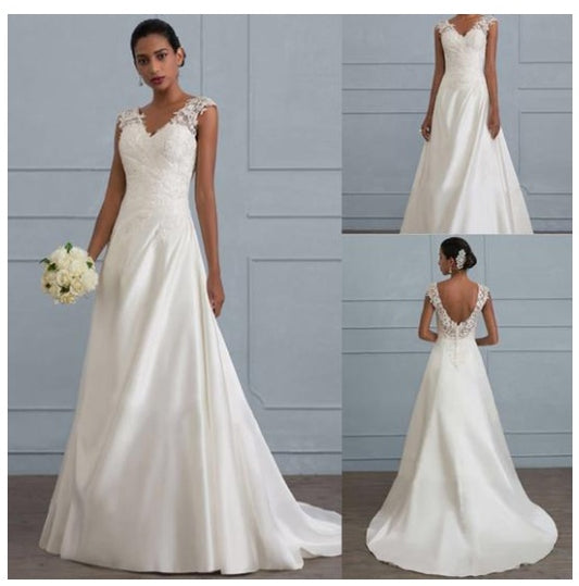 autumn-new-white-temperament-lace-dress-european-wedding-bridesmaid-backless-low-collar-large-size-dress-long-skirt