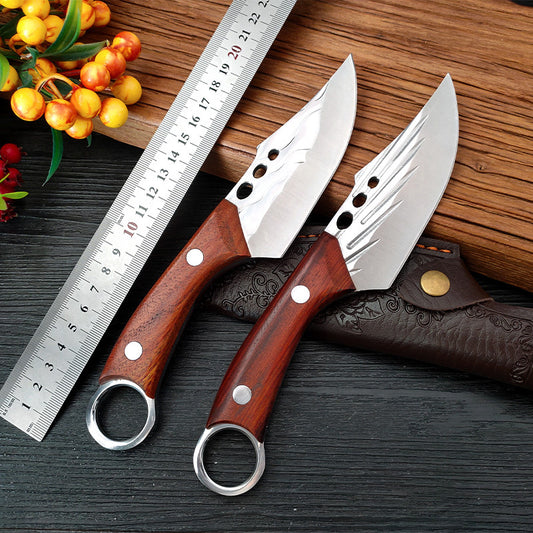 Hand-forged Stainless Steel Ring Handle Knife