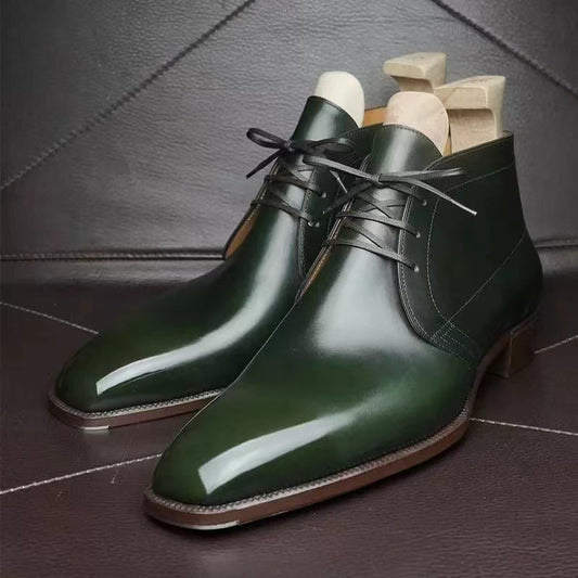 low-heel-business-glossy-mens-short-boots