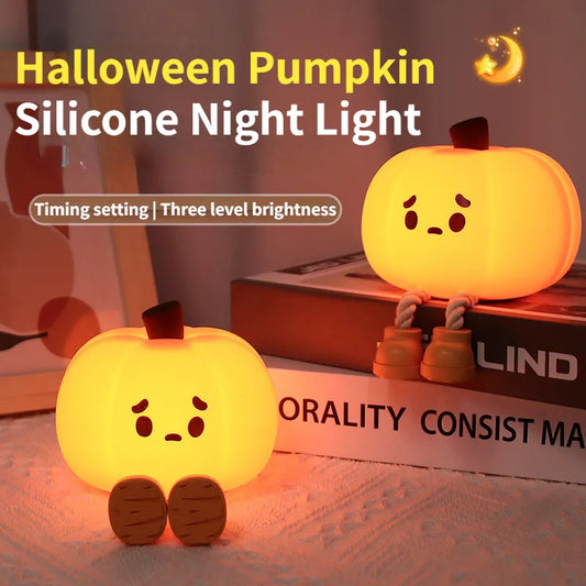 home-decor-halloween-pumpkin-night-light-cute-soft-silicone-lamp-touch-dimmable-rechargeable-bedside-decor-light-kids-gifts-halloween-decorations